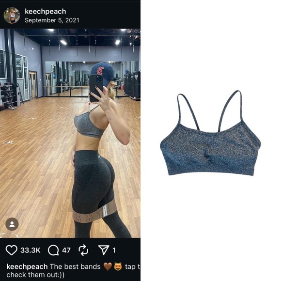 Loren Seamless Sports Bra As Seen On Daisy Keech & Bella Hadid - Picture 1 of 8